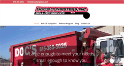 Desktop Screenshot of docsdumpsters.com