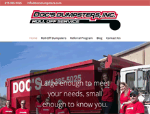 Tablet Screenshot of docsdumpsters.com